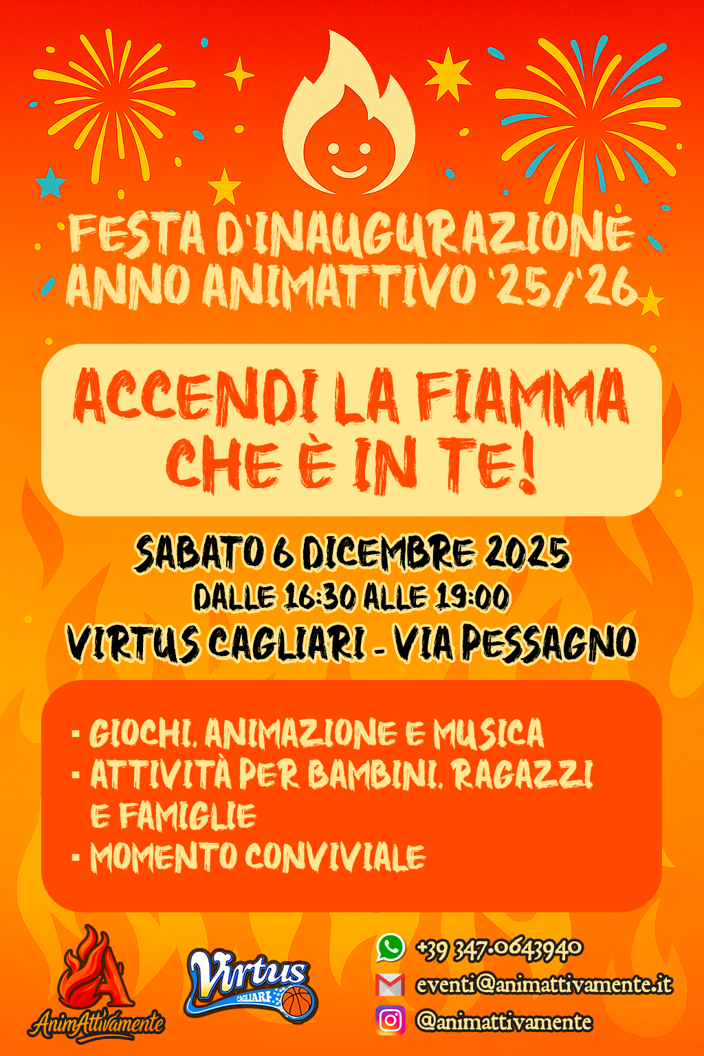 Locandina Festa d’Inaugurazione AnimAttivamente